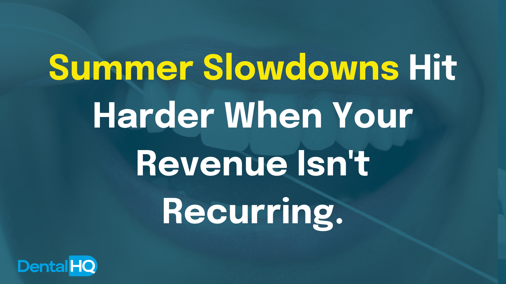 Summer Slowdowns Hit Harder When Your Revenue Isn't Recurring.